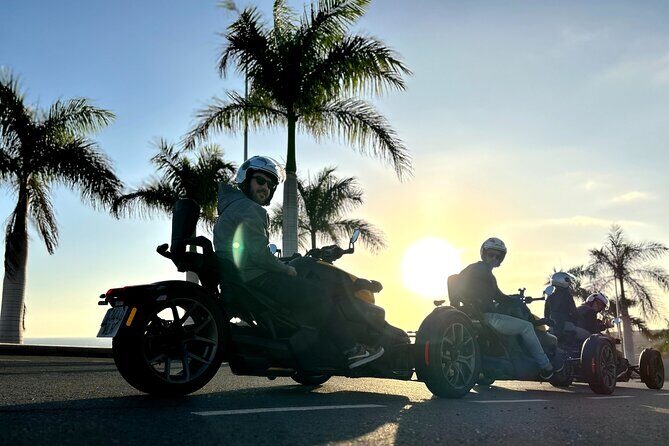 3 wheels motorcycle Coast Tour - Ryker - Gran Canaria Maspalomas - The 4:00 pm GC-200 Run: Sunset Timing You Can Feel