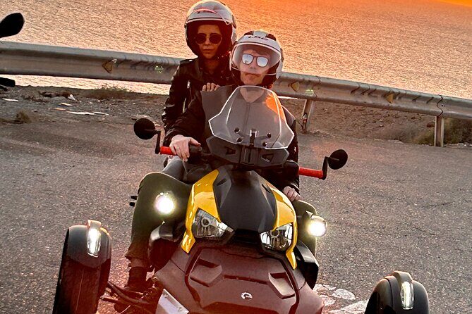 3 wheels motorcycle Coast Tour - Ryker - Gran Canaria Maspalomas - Stop 1 El Pajar: Coastside Refinery Views and a Smooth Warm-Up