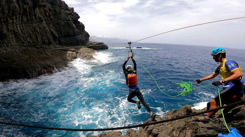 Agaete: Gran Canaria Coasteering. Marine Ferrata and Zipline - The best way to choose the right slot and manage expectations