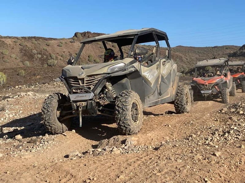 GRAN CANARIA: FAMILY MONSTER BUGGY <em>4 SEATS -LONG TOUR 2.5HR – Small practical tips to make it better’ /><br />
A few things can make this tour smoother, even if you’re not an off-road expert.</p>
<ul>
<li>Wear clothes you don’t mind getting dusty. The tour is openly built around driving through rough terrain.</li>
<li>Bring eye comfort if you’re sensitive. Goggles are provided, but you may still want sunglasses.</li>
<li>Consider bringing a dust mask even though they’re not included.</li>
<li>If you’re sharing driving, decide early how you want to split the wheel so it doesn’t turn into a last-minute negotiation mid-tour.</li>
<li>If you feel your briefing was unclear, ask questions right away. Don’t wait until you’re already on the tracks.</li>
</ul>
<h2 id="should-you-book-the-gran-canaria-family-monster-buggy-tour">Should you book the Gran Canaria Family Monster Buggy tour?</h2>
<p>4 SEATS -LONG TOUR 2.5HR – Should you book the Gran Canaria Family Monster Buggy tour?’ /><br />
Book it if you want a family-centered off-road driving experience with hotel pickup, <strong>included goggles</strong>, and enough ride time to feel like you actually used the buggy the way it was meant to be used. The Maspalomas-to-Fataga mountain route, with valleys and canyon scenery, gives you variety beyond a simple track.</p>
<p><p>Skip it if your top priority is comfort, quiet, and lots of detailed guiding. This is a dusty, bumpy ride where communication may be minimal and the main focus is driving.</p>
</p>
<p><p>If you fall somewhere in the middle, you’ll probably still be happy—as long as you show up prepared to get dirty, listen at the start, and let the terrain do the talking.</p>
</p>
<h2 id="faq">FAQ</h2>
<h3 id="what-do-i-need-to-bring-to-drive-a-buggy">What do I need to bring to drive a buggy?</h3>
<p>You need a valid driver’s license. The tour also lists driver experience requirements, so make sure you and your intended drivers meet them.</p>
<h3 id="how-old-or-tall-do-children-need-to-be">How old or tall do children need to be?</h3>
<p>The tour is not suitable for children under 4. Kids are listed as welcome from about 1 meter tall, roughly age 4–5.</p>
<h3 id="how-long-is-the-tour">How long is the tour?</h3>
<p>It runs about 3 hours total. It’s described as a long tour of about 2.5 hours driving time.</p>
<h3 id="where-do-they-pick-you-up">Where do they pick you up?</h3>
<p>Pickup is included and offered from areas such as Bahía Feliz, San Agustín, Playa del Inglés, Maspalomas, Meloneras, Arguineguin, Puerto Rico, Taurito, and Puerto de Mogán.</p>
<h3 id="is-driver-switching-allowed">Is driver switching allowed?</h3>
<p>Yes. There’s a possibility of switching drivers at no extra cost.</p>
<h3 id="whats-included-in-the-price">What’s included in the price?</h3>
<p>Included items listed are free transfer from your hotel and off-road goggles.</p>
<h3 id="are-dust-masks-included">Are dust masks included?</h3>
<p>No. Dust masks are listed as not included, so you may want to plan for your own if you’re sensitive to dust.</p>
<h3 id="faq-continued">FAQ (continued)</h3>
<h3 id="can-i-cancel-if-my-plans-change">Can I cancel if my plans change?</h3>
<p>Free cancellation is available up to 24 hours in advance for a full refund.</p>
<h3 id="what-languages-do-the-instructors-speak">What languages do the instructors speak?</h3>
<p>Instructors are listed as speaking English, Spanish, German, and Italian.</p>
</div><aside class="gct-post-sidebar"> <div class="gct-booking">
<a class="gct-booking-image" href="https://www.getyourguide.com/gran-canaria-l418/gran-canaria-family-monster-buggy-4-seats-long-tour-25hr-t801192/" target="_blank" rel="nofollow noopener sponsored" aria-label="GRAN CANARIA: FAMILY MONSTER BUGGY *4 SEATS -LONG TOUR 2.5HR">
<img decoding="async" src="https://2.grancanariatravelguide.com/wp-content/uploads/gran-canaria-family-monster-buggy-4-seats-long-tour-2-5hr.jpg" alt="" loading="lazy" />
</a>
<div class="gct-booking-body">
<p class="gct-booking-platform">Official tickets via <strong>GetYourGuide</strong></p>
<p class="gct-booking-price">From <strong>$117</strong> <span>per person</span></p>
<p class="gct-booking-section-label">Check Availability</p>
<div class="gct-booking-dates">
<a class="gct-booking-date gct-booking-date--today" href="https://www.getyourguide.com/gran-canaria-l418/gran-canaria-family-monster-buggy-4-seats-long-tour-25hr-t801192/" target="_blank" rel="nofollow noopener sponsored">
<span class="day">Tue</span>
<span class="date">21 Jul</span>
</a>
<a class="gct-booking-date" href="https://www.getyourguide.com/gran-canaria-l418/gran-canaria-family-monster-buggy-4-seats-long-tour-25hr-t801192/" target="_blank" rel="nofollow noopener sponsored">
<span class="day">Wed</span>
<span class="date">22 Jul</span>
</a>
<a class="gct-booking-date" href="https://www.getyourguide.com/gran-canaria-l418/gran-canaria-family-monster-buggy-4-seats-long-tour-25hr-t801192/" target="_blank" rel="nofollow noopener sponsored">
<span class="day">Thu</span>
<span class="date">23 Jul</span>
</a>
<a class="gct-booking-date" href="https://www.getyourguide.com/gran-canaria-l418/gran-canaria-family-monster-buggy-4-seats-long-tour-25hr-t801192/" target="_blank" rel="nofollow noopener sponsored">
<span class="day">Fri</span>
<span class="date">24 Jul</span>
</a>
<a class="gct-booking-date gct-booking-date--more" href="https://www.getyourguide.com/gran-canaria-l418/gran-canaria-family-monster-buggy-4-seats-long-tour-25hr-t801192/" target="_blank" rel="nofollow noopener sponsored" aria-label="See all dates">
<svg width="18" height="18" viewBox="0 0 24 24" fill="none" stroke="currentColor" stroke-width="2" stroke-linecap="round" stroke-linejoin="round" aria-hidden="true">
<rect x="3" y="4" width="18" height="18" rx="2" ry="2"></rect>
<line x1="16" y1="2" x2="16" y2="6"></line>
<line x1="8" y1="2" x2="8" y2="6"></line>
<line x1="3" y1="10" x2="21" y2="10"></line>
</svg>
</a>
</div>
<a class="gct-booking-cta" href="https://www.getyourguide.com/gran-canaria-l418/gran-canaria-family-monster-buggy-4-seats-long-tour-25hr-t801192/" target="_blank" rel="nofollow noopener sponsored">Book on GetYourGuide →</a>
<p class="gct-booking-rating">
<span class="gct-stars" aria-label="Rating: 3.7 out of 5">
<span class="gct-stars-bg" aria-hidden="true">★★★★★</span>
<span class="gct-stars-fg" aria-hidden="true" style="width: 74%">★★★★★</span>
</span>
<strong>3.7</strong>
<span class="reviews">(51 reviews)</span>
</p>
<p class="gct-booking-note">Reviewed by Gran Canaria Travel Guide.<br>Booking Through GetYourGuide.</p>
</div> </div>
</aside></div><div class="sb-related-posts"><h3>You Might Also Enjoy</h3><div class="sb-related-grid"><a href="https://grancanariatravelguide.com/playa-del-ingles-surf-lessons/" class="sb-related-item"><img decoding="async" width="300" height="225" src="https://2.grancanariatravelguide.com/wp-content/uploads/playa-del-ingles-surf-lessons.jpg" class="attachment-medium size-medium wp-post-image" alt="Playa del Inglés surf lessons - How the 3 Hours Actually Feel: From Gear Prep to Waves" loading="lazy" /><span>Playa del Inglés surf lessons</span></a><a href="https://grancanariatravelguide.com/gran-canaria-catamaran-tour-with-lunch-and-drinks/" class="sb-related-item"><img decoding="async" width="300" height="135" src="https://2.grancanariatravelguide.com/wp-content/uploads/gran-canaria-catamaran-tour-with-lunch-and-drinks.jpg" class="attachment-medium size-medium wp-post-image" alt="Gran Canaria: Catamaran Tour with Lunch and Drinks - Pickup and boarding: the Esnautica blue-van setup" loading="lazy" /><span>Gran Canaria: Catamaran Tour with Lunch and Drinks</span></a><a href="https://grancanariatravelguide.com/playa-del-ingles-abhyanga-full-body-massage/" class="sb-related-item"><img decoding="async" width="300" height="200" src="https://2.grancanariatravelguide.com/wp-content/uploads/playa-del-ingles-abhyanga-full-body-massage.jpg" class="attachment-medium size-medium wp-post-image" alt="Playa del Inglés: Abhyanga Full Body Massage - The preliminary Ayurvedic diagnosis: how it changes the session" loading="lazy" /><span>Playa del Inglés: Abhyanga Full Body Massage</span></a><a href="https://grancanariatravelguide.com/south-gran-canaria-off-road-valleys-villages-jeep-tour/" class="sb-related-item"><img decoding="async" width="300" height="156" src="https://2.grancanariatravelguide.com/wp-content/uploads/south-gran-canaria-off-road-valleys-villages-jeep-tour.jpg" class="attachment-medium size-medium wp-post-image" alt="South Gran Canaria: Off-Road Valleys & Villages Jeep Tour - Pickup in the south, Maspalomas briefing, and the “air-conditioned” reality" loading="lazy" /><span>South Gran Canaria: Off-Road Valleys & Villages Jeep Tour</span></a></div></div><div style="margin: 20px 0; padding: 15px 0;"><h3>More Tour Reviews in Gran Canaria</h3><ul style="margin: 10px 0; padding: 0; list-style: none;"><li style="margin: 0 0 10px 0; padding: 0 0 10px 0; border-bottom: 1px solid #eee; display: flex; align-items: flex-start; gap: 12px; line-height: 1.4;"><a href="https://grancanariatravelguide.com/gran-canaria-catamaran-dolphin-watch-cruise-with-snorkeling/" aria-hidden="true" tabindex="-1"><img decoding="async" style="width: 80px; height: 60px; object-fit: cover; border-radius: 4px; flex-shrink: 0;" src="https://2.grancanariatravelguide.com/wp-content/uploads/gran-canaria-catamaran-dolphin-watch-cruise-with-snorkeling-150x150.jpg" alt="" loading="lazy"></a><div><a href="https://grancanariatravelguide.com/gran-canaria-catamaran-dolphin-watch-cruise-with-snorkeling/">Gran Canaria: Catamaran Dolphin Watch Cruise with Snorkeling</a><br><span style="font-size: 0.82em; color: #555; margin-top: 2px;"><span style="color: #f5a623;">★</span> 4.4 · 4,761 reviews</span></div></li><li style="margin: 0 0 10px 0; padding: 0 0 10px 0; border-bottom: 1px solid #eee; display: flex; align-items: flex-start; gap: 12px; line-height: 1.4;"><a href="https://grancanariatravelguide.com/poema-del-mar-skip-the-line-ticket/" aria-hidden="true" tabindex="-1"><img decoding="async" style="width: 80px; height: 60px; object-fit: cover; border-radius: 4px; flex-shrink: 0;" src="https://2.grancanariatravelguide.com/wp-content/uploads/poema-del-mar-skip-the-line-ticket-150x150.jpg" alt="" loading="lazy"></a><div><a href="https://grancanariatravelguide.com/poema-del-mar-skip-the-line-ticket/">Poema del Mar Skip-the-Line Ticket</a><br><span style="font-size: 0.82em; color: #555; margin-top: 2px;"><span style="color: #f5a623;">★</span> 4.8 · 3,856 reviews</span></div></li><li style="margin: 0 0 10px 0; padding: 0 0 10px 0; border-bottom: 1px solid #eee; display: flex; align-items: flex-start; gap: 12px; line-height: 1.4;"><a href="https://grancanariatravelguide.com/puerto-de-mogan-submarine-tour/" aria-hidden="true" tabindex="-1"><img decoding="async" style="width: 80px; height: 60px; object-fit: cover; border-radius: 4px; flex-shrink: 0;" src="https://2.grancanariatravelguide.com/wp-content/uploads/puerto-de-mogan-submarine-tour-150x150.jpg" alt="" loading="lazy"></a><div><a href="https://grancanariatravelguide.com/puerto-de-mogan-submarine-tour/">Puerto de Mogán: Submarine Tour</a><br><span style="font-size: 0.82em; color: #555; margin-top: 2px;"><span style="color: #f5a623;">★</span> 4.4 · 3,792 reviews</span></div></li><li style="margin: 0 0 10px 0; padding: 0 0 10px 0; border-bottom: 1px solid #eee; display: flex; align-items: flex-start; gap: 12px; line-height: 1.4;"><a href="https://grancanariatravelguide.com/maspalomas-guided-camel-ride-in-the-maspalomas-sand-dunes/" aria-hidden="true" tabindex="-1"><img decoding="async" style="width: 80px; height: 60px; object-fit: cover; border-radius: 4px; flex-shrink: 0;" src="https://2.grancanariatravelguide.com/wp-content/uploads/maspalomas-guided-camel-ride-in-the-maspalomas-sand-dunes-150x150.jpg" alt="" loading="lazy"></a><div><a href="https://grancanariatravelguide.com/maspalomas-guided-camel-ride-in-the-maspalomas-sand-dunes/">Maspalomas: Guided Camel Ride in the Maspalomas Sand Dunes</a><br><span style="font-size: 0.82em; color: #555; margin-top: 2px;"><span style="color: #f5a623;">★</span> 4.4 · 3,690 reviews</span></div></li><li style="margin: 0 0 10px 0; padding: 0 0 10px 0; border-bottom: 1px solid #eee; display: flex; align-items: flex-start; gap: 12px; line-height: 1.4;"><a href="https://grancanariatravelguide.com/guided-tour-of-the-banana-world/" aria-hidden="true" tabindex="-1"><img decoding="async" style="width: 80px; height: 60px; object-fit: cover; border-radius: 4px; flex-shrink: 0;" src="https://2.grancanariatravelguide.com/wp-content/uploads/guided-tour-of-the-banana-world-150x150.jpg" alt="" loading="lazy"></a><div><a href="https://grancanariatravelguide.com/guided-tour-of-the-banana-world/">Guided tour of the Banana World</a><br><span style="font-size: 0.82em; color: #555; margin-top: 2px;"><span style="color: #f5a623;">★</span> 5.0 · 3,431 reviews</span></div></li><li style="margin: 0; padding: 0; border-bottom: none; display: flex; align-items: flex-start; gap: 12px; line-height: 1.4;"><a href="https://grancanariatravelguide.com/gran-canaria-banana-world-guided-tour-tasting/" aria-hidden="true" tabindex="-1"><img decoding="async" style="width: 80px; height: 60px; object-fit: cover; border-radius: 4px; flex-shrink: 0;" src="https://2.grancanariatravelguide.com/wp-content/uploads/gran-canaria-banana-world-guided-tour-tasting-150x150.jpg" alt="" loading="lazy"></a><div><a href="https://grancanariatravelguide.com/gran-canaria-banana-world-guided-tour-tasting/">Gran Canaria: Banana World Guided Tour & Tasting</a><br><span style="font-size: 0.82em; color: #555; margin-top: 2px;"><span style="color: #f5a623;">★</span> 4.8 · 2,867 reviews</span></div></li></ul></div><div style="margin: 20px 0; padding: 15px 0;"><h3>More Buggy Tours in Gran Canaria</h3><ul style="margin: 10px 0; padding: 0; list-style: none;"><li style="margin: 0 0 10px 0; padding: 0 0 10px 0; border-bottom: 1px solid #eee; display: flex; align-items: flex-start; gap: 12px; line-height: 1.4;"><a href="https://grancanariatravelguide.com/gran-canaria-guided-buggy-tour/" aria-hidden="true" tabindex="-1"><img decoding="async" style="width: 80px; height: 60px; object-fit: cover; border-radius: 4px; flex-shrink: 0;" src="https://2.grancanariatravelguide.com/wp-content/uploads/gran-canaria-guided-buggy-tour-150x150.jpg" alt="" loading="lazy"></a><div><a href="https://grancanariatravelguide.com/gran-canaria-guided-buggy-tour/">Gran Canaria Guided Buggy Tour</a><br><span style="font-size: 0.82em; color: #555; margin-top: 2px;"><span style="color: #f5a623;">★</span> 4.7 · 1,743 reviews</span></div></li><li style="margin: 0 0 10px 0; padding: 0 0 10px 0; border-bottom: 1px solid #eee; display: flex; align-items: flex-start; gap: 12px; line-height: 1.4;"><a href="https://grancanariatravelguide.com/buggy-tour-gran-canaria/" aria-hidden="true" tabindex="-1"><img decoding="async" style="width: 80px; height: 60px; object-fit: cover; border-radius: 4px; flex-shrink: 0;" src="https://2.grancanariatravelguide.com/wp-content/uploads/buggy-tour-gran-canaria-150x150.jpg" alt="" loading="lazy"></a><div><a href="https://grancanariatravelguide.com/buggy-tour-gran-canaria/">Buggy Tour Gran Canaria</a><br><span style="font-size: 0.82em; color: #555; margin-top: 2px;"><span style="color: #f5a623;">★</span> 5.0 · 914 reviews</span></div></li><li style="margin: 0 0 10px 0; padding: 0 0 10px 0; border-bottom: 1px solid #eee; display: flex; align-items: flex-start; gap: 12px; line-height: 1.4;"><a href="https://grancanariatravelguide.com/3-wheel-motorcycle-like-quad-buggy-tour-gran-canaria-maspalomas/" aria-hidden="true" tabindex="-1"><img decoding="async" style="width: 80px; height: 60px; object-fit: cover; border-radius: 4px; flex-shrink: 0;" src="https://2.grancanariatravelguide.com/wp-content/uploads/3-wheel-motorcycle-like-quad-buggy-tour-gran-canaria-maspalomas-150x150.jpg" alt="" loading="lazy"></a><div><a href="https://grancanariatravelguide.com/3-wheel-motorcycle-like-quad-buggy-tour-gran-canaria-maspalomas/">3 Wheel Motorcycle like Quad/Buggy Tour Gran Canaria (Maspalomas)</a><br><span style="font-size: 0.82em; color: #555; margin-top: 2px;"><span style="color: #f5a623;">★</span> 5.0 · 237 reviews</span></div></li><li style="margin: 0 0 10px 0; padding: 0 0 10px 0; border-bottom: 1px solid #eee; display: flex; align-items: flex-start; gap: 12px; line-height: 1.4;"><a href="https://grancanariatravelguide.com/las-palmas-gran-canaria-guided-buggy-tour/" aria-hidden="true" tabindex="-1"><img decoding="async" style="width: 80px; height: 60px; object-fit: cover; border-radius: 4px; flex-shrink: 0;" src="https://2.grancanariatravelguide.com/wp-content/uploads/las-palmas-gran-canaria-guided-buggy-tour-150x150.jpg" alt="" loading="lazy"></a><div><a href="https://grancanariatravelguide.com/las-palmas-gran-canaria-guided-buggy-tour/">Las Palmas: Gran Canaria Guided Buggy Tour</a><br><span style="font-size: 0.82em; color: #555; margin-top: 2px;"><span style="color: #f5a623;">★</span> 4.5 · 205 reviews</span></div></li><li style="margin: 0 0 10px 0; padding: 0 0 10px 0; border-bottom: 1px solid #eee; display: flex; align-items: flex-start; gap: 12px; line-height: 1.4;"><a href="https://grancanariatravelguide.com/from-maspalomas-volcanic-landscapes-4-seater-buggy-tour/" aria-hidden="true" tabindex="-1"><img decoding="async" style="width: 80px; height: 60px; object-fit: cover; border-radius: 4px; flex-shrink: 0;" src="https://2.grancanariatravelguide.com/wp-content/uploads/from-maspalomas-volcanic-landscapes-4-seater-buggy-tour-150x150.jpg" alt="" loading="lazy"></a><div><a href="https://grancanariatravelguide.com/from-maspalomas-volcanic-landscapes-4-seater-buggy-tour/">From Maspalomas: Volcanic Landscapes 4-Seater Buggy Tour</a><br><span style="font-size: 0.82em; color: #555; margin-top: 2px;"><span style="color: #f5a623;">★</span> 4.3 · 195 reviews</span></div></li><li style="margin: 0; padding: 0; border-bottom: none; display: flex; align-items: flex-start; gap: 12px; line-height: 1.4;"><a href="https://grancanariatravelguide.com/gran-canaria-buggy-tour-morning-or-midday-long-tour-2-5-hr/" aria-hidden="true" tabindex="-1"><img decoding="async" style="width: 80px; height: 60px; object-fit: cover; border-radius: 4px; flex-shrink: 0;" src="https://2.grancanariatravelguide.com/wp-content/uploads/gran-canaria-buggy-tour-morning-or-midday-long-tour-2-5-hr-150x150.jpg" alt="" loading="lazy"></a><div><a href="https://grancanariatravelguide.com/gran-canaria-buggy-tour-morning-or-midday-long-tour-2-5-hr/">Gran Canaria: Buggy Tour Morning OR Midday- LONG TOUR 2.5 HR</a><br><span style="font-size: 0.82em; color: #555; margin-top: 2px;"><span style="color: #f5a623;">★</span> 4.1 · 175 reviews</span></div></li></ul></div><div style="margin: 20px 0; padding: 15px 0;"><h3>More Gran Canaria Tours in Gran Canaria</h3><ul style="margin: 10px 0; padding: 0; list-style: none;"><li style="margin: 0 0 10px 0; padding: 0 0 10px 0; border-bottom: 1px solid #eee; display: flex; align-items: flex-start; gap: 12px; line-height: 1.4;"><a href="https://grancanariatravelguide.com/gran-canaria-catamaran-dolphin-watch-cruise-with-snorkeling/" aria-hidden="true" tabindex="-1"><img decoding="async" style="width: 80px; height: 60px; object-fit: cover; border-radius: 4px; flex-shrink: 0;" src="https://2.grancanariatravelguide.com/wp-content/uploads/gran-canaria-catamaran-dolphin-watch-cruise-with-snorkeling-150x150.jpg" alt="" loading="lazy"></a><div><a href="https://grancanariatravelguide.com/gran-canaria-catamaran-dolphin-watch-cruise-with-snorkeling/">Gran Canaria: Catamaran Dolphin Watch Cruise with Snorkeling</a><br><span style="font-size: 0.82em; color: #555; margin-top: 2px;"><span style="color: #f5a623;">★</span> 4.4 · 4,761 reviews</span></div></li><li style="margin: 0 0 10px 0; padding: 0 0 10px 0; border-bottom: 1px solid #eee; display: flex; align-items: flex-start; gap: 12px; line-height: 1.4;"><a href="https://grancanariatravelguide.com/gran-canaria-banana-world-guided-tour-tasting/" aria-hidden="true" tabindex="-1"><img decoding="async" style="width: 80px; height: 60px; object-fit: cover; border-radius: 4px; flex-shrink: 0;" src="https://2.grancanariatravelguide.com/wp-content/uploads/gran-canaria-banana-world-guided-tour-tasting-150x150.jpg" alt="" loading="lazy"></a><div><a href="https://grancanariatravelguide.com/gran-canaria-banana-world-guided-tour-tasting/">Gran Canaria: Banana World Guided Tour & Tasting</a><br><span style="font-size: 0.82em; color: #555; margin-top: 2px;"><span style="color: #f5a623;">★</span> 4.8 · 2,867 reviews</span></div></li><li style="margin: 0 0 10px 0; padding: 0 0 10px 0; border-bottom: 1px solid #eee; display: flex; align-items: flex-start; gap: 12px; line-height: 1.4;"><a href="https://grancanariatravelguide.com/from-puerto-rico-de-gran-canaria-dolphin-watching-cruise/" aria-hidden="true" tabindex="-1"><img decoding="async" style="width: 80px; height: 60px; object-fit: cover; border-radius: 4px; flex-shrink: 0;" src="https://2.grancanariatravelguide.com/wp-content/uploads/from-puerto-rico-de-gran-canaria-dolphin-watching-cruise-150x150.jpg" alt="" loading="lazy"></a><div><a href="https://grancanariatravelguide.com/from-puerto-rico-de-gran-canaria-dolphin-watching-cruise/">From Puerto Rico de Gran Canaria: Dolphin Watching Cruise</a><br><span style="font-size: 0.82em; color: #555; margin-top: 2px;"><span style="color: #f5a623;">★</span> 4.3 · 2,520 reviews</span></div></li><li style="margin: 0 0 10px 0; padding: 0 0 10px 0; border-bottom: 1px solid #eee; display: flex; align-items: flex-start; gap: 12px; line-height: 1.4;"><a href="https://grancanariatravelguide.com/gran-canaria-dolphin-and-whale-watching-cruise/" aria-hidden="true" tabindex="-1"><img decoding="async" style="width: 80px; height: 60px; object-fit: cover; border-radius: 4px; flex-shrink: 0;" src="https://2.grancanariatravelguide.com/wp-content/uploads/gran-canaria-dolphin-and-whale-watching-cruise-150x150.jpg" alt="" loading="lazy"></a><div><a href="https://grancanariatravelguide.com/gran-canaria-dolphin-and-whale-watching-cruise/">Gran Canaria: Dolphin and Whale Watching Cruise</a><br><span style="font-size: 0.82em; color: #555; margin-top: 2px;"><span style="color: #f5a623;">★</span> 4.3 · 1,855 reviews</span></div></li><li style="margin: 0 0 10px 0; padding: 0 0 10px 0; border-bottom: 1px solid #eee; display: flex; align-items: flex-start; gap: 12px; line-height: 1.4;"><a href="https://grancanariatravelguide.com/gran-canaria-guided-buggy-tour/" aria-hidden="true" tabindex="-1"><img decoding="async" style="width: 80px; height: 60px; object-fit: cover; border-radius: 4px; flex-shrink: 0;" src="https://2.grancanariatravelguide.com/wp-content/uploads/gran-canaria-guided-buggy-tour-150x150.jpg" alt="" loading="lazy"></a><div><a href="https://grancanariatravelguide.com/gran-canaria-guided-buggy-tour/">Gran Canaria Guided Buggy Tour</a><br><span style="font-size: 0.82em; color: #555; margin-top: 2px;"><span style="color: #f5a623;">★</span> 4.7 · 1,743 reviews</span></div></li><li style="margin: 0; padding: 0; border-bottom: none; display: flex; align-items: flex-start; gap: 12px; line-height: 1.4;"><a href="https://grancanariatravelguide.com/from-mogan-maspalomas-arguineguin-gran-canaria-day-tour/" aria-hidden="true" tabindex="-1"><img decoding="async" style="width: 80px; height: 60px; object-fit: cover; border-radius: 4px; flex-shrink: 0;" src="https://2.grancanariatravelguide.com/wp-content/uploads/from-mogan-maspalomas-arguineguin-gran-canaria-day-tour-150x150.jpg" alt="" loading="lazy"></a><div><a href="https://grancanariatravelguide.com/from-mogan-maspalomas-arguineguin-gran-canaria-day-tour/">From Mogán/Maspalomas/Arguineguín: Gran Canaria Day Tour</a><br><span style="font-size: 0.82em; color: #555; margin-top: 2px;"><span style="color: #f5a623;">★</span> 4.2 · 1,729 reviews</span></div></li></ul></div><div style="margin: 20px 0; padding: 15px 0;"><h3>More tours in Gran Canaria we