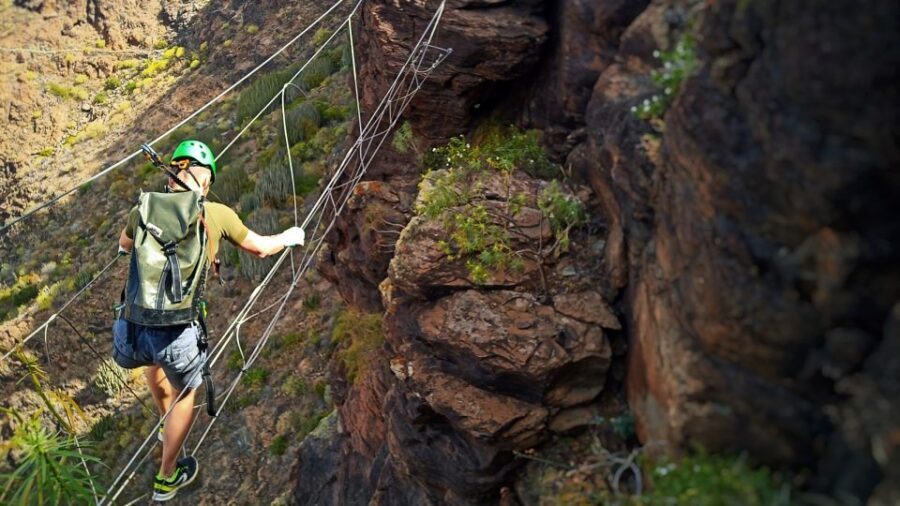 Gran Canaria: Guided Via Ferrata and Zipline Adventure - The view from the top: Tunte caldera and a short 15-minute hike