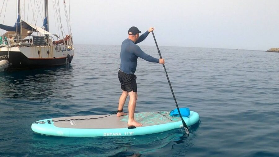 Gran Canaria : Stand Up Paddle (SUP) Tour - The swim break: the moment that makes the session feel lighter