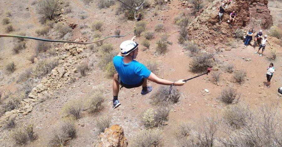 Gran Canaria: Zipline and Mountaineering Tour - Zipline, Climbing Wall, and the Volcanic Tube: How the Adventure Actually Flows