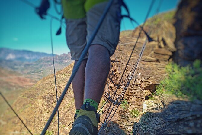 Half-Day Adventure and Climbing Via Ferrata in Gran Canaria - Route energy on the wall: a steady pace with real altitude