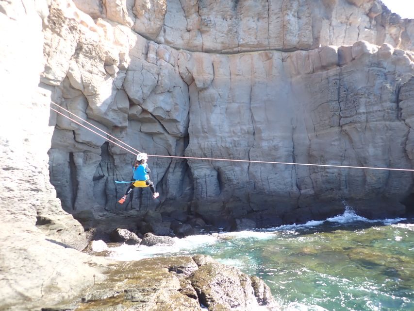 Las Palmas: Coastering, Via Ferrata, Water Jumping & Snorkel - The heart of the route: via ferrata, suspension bridge, abseiling