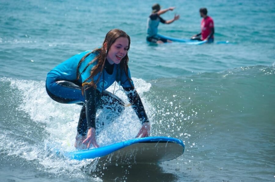 Las Palmas: Learn to Surf with a Special Price for Two Group - What’s Included: Neoprene, Board, Insurance, and Store Credit