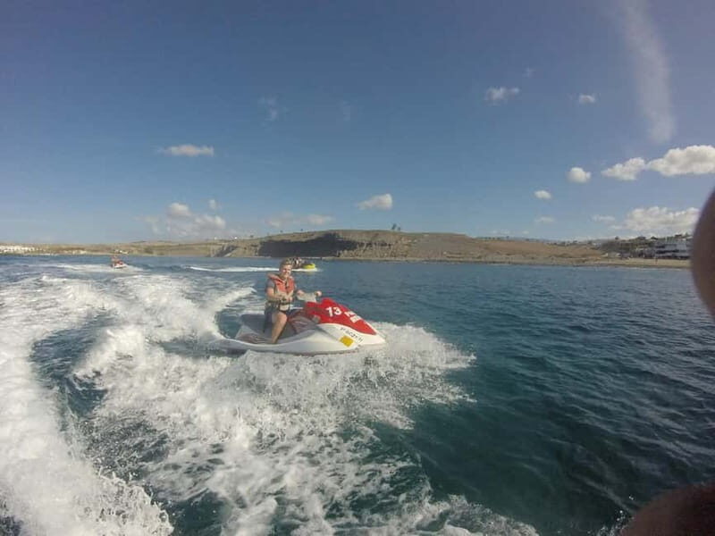 MASPALOMAS: JETSKI 30 MINUTES <em>FREE PICK UP – Key things I’d pay attention to’ /></p>
<ul>
<li><strong>Your rider age matters</strong>: drive at 18+, with 16 possible using a written parent authorization form</li>
<li><strong>Small group</strong>: limited to 4 participants, so you should get more attention during briefing</li>
<li><strong>Weather can change the route</strong>: if waves are high, you may not get the full safari-style plan</li>
<li><strong>Pickup coverage is specific</strong>: free transfer is for hotels outside the Playa del Ingles area</li>
<li><strong>You can add photos</strong>: photo session costs 20 EUR if you want it</li>
</ul>
<h2 id="maspalomas-jet-skiing-what-youre-really-buying-in-30-minutes">Maspalomas Jet Skiing: What You’re Really Buying in 30 Minutes</h2>
<p><img width="800" height="450" decoding="async" src=
