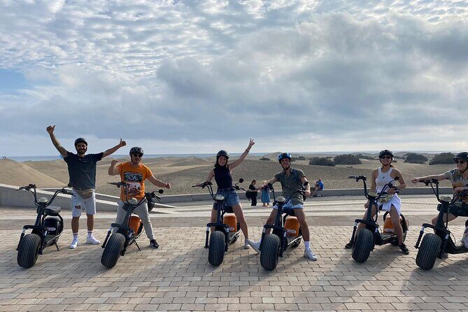 Maspalomas - Meloneras : e-Scooter 2 seat Sunset Guided Tour - The e-scooters: licensing, comfort, and safety rules