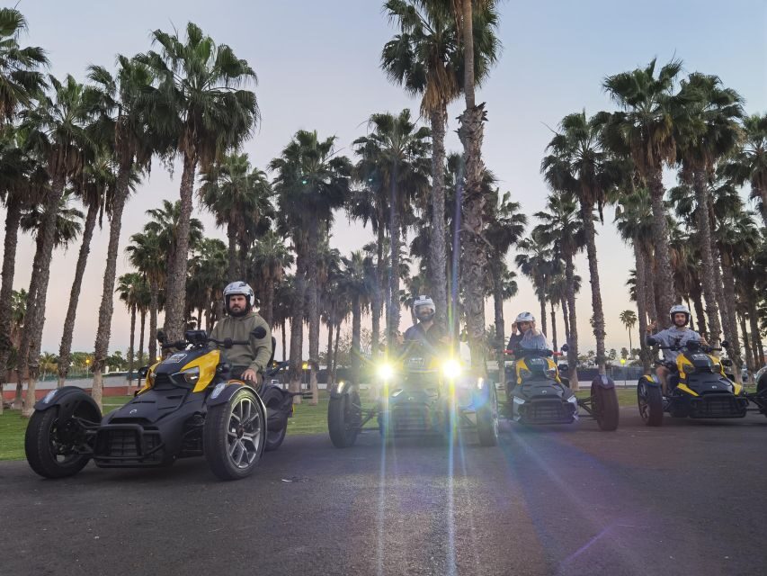 Ryker Moto Tour (buggy / quad for Road): Maspalomas - The Playa del Inglés break: tapas plus your drink
