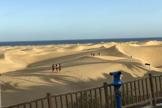 Segway 2 hour Tour: Maspalomas Dunes, Playa del Ingles, S.Agustin - Playa de San Agustin: dark volcanic sand and late-day waves