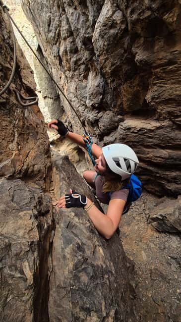 Via Ferrata - Klettersteig Gran Canaria: Rocky Mountains - The Rocky Mountains route: how the guide teaches, and what the climb actually feels like